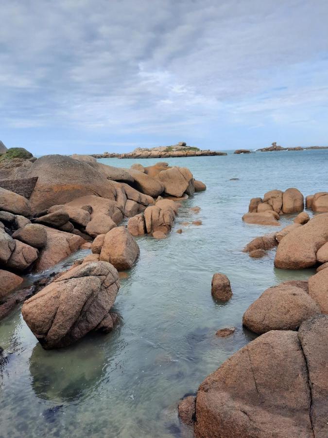 Appartement Plage De Trestraou 45M2 Perros-Guirec Eksteriør bilde